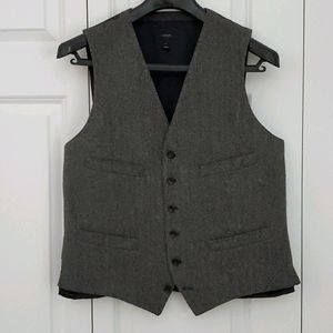 J Crew Herringbone wool vest